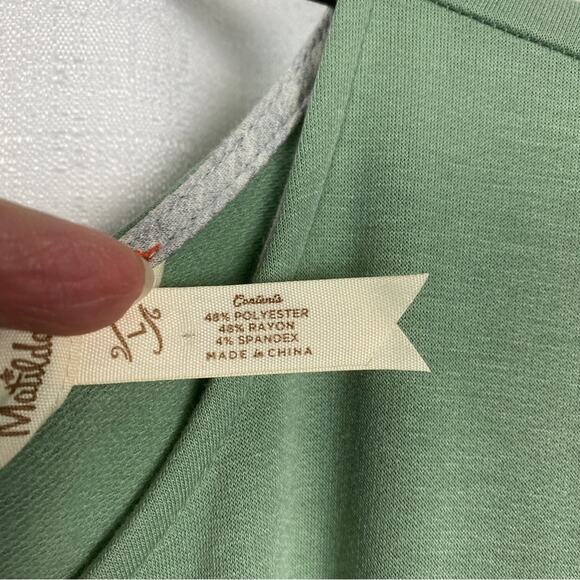 Matilda Jane Mint Green Long Sleeve Resting Day Pocket Knit Jumpsuit Sz.L - Picture 12 of 14